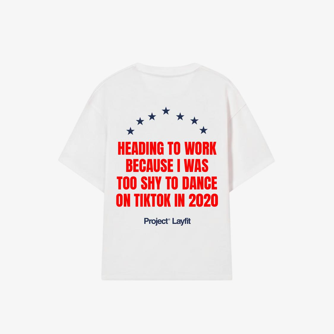 9-5 Tee White